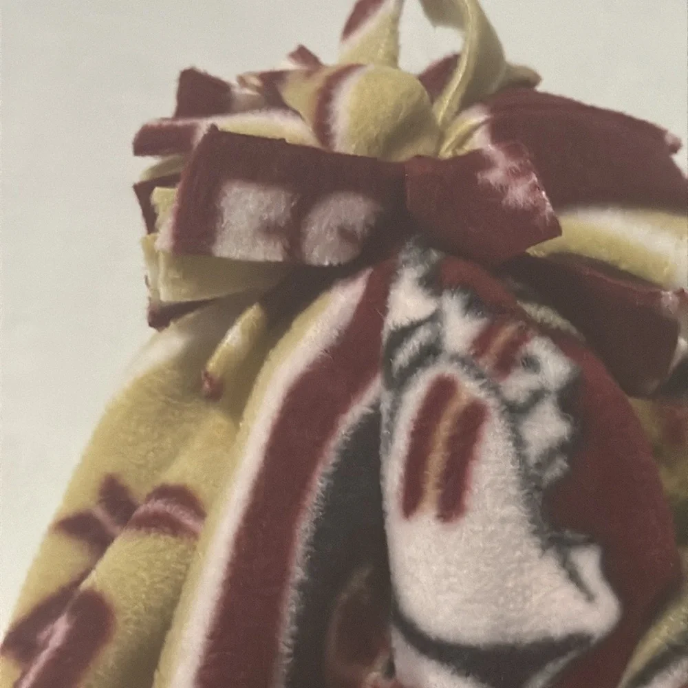 Handmade by Mad Garnet & Gold FSU Fleece Hat With Braided Tassels Size Large